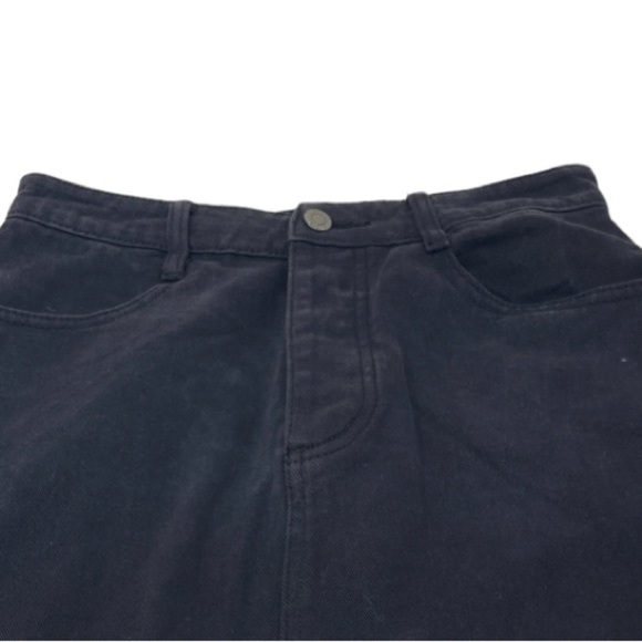 J Galt Black Mini Denim Shirt. Size Medium. - Picture 2 of 6